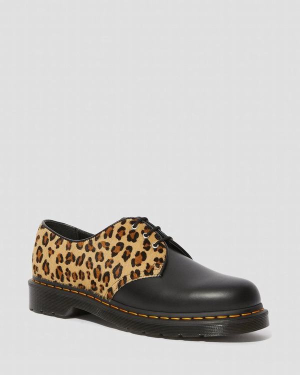 Dr Martens Dámské Polobotky 1461 Leopard Černé Leopard, CZ-049536